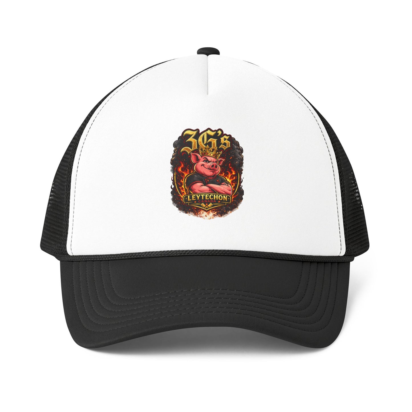 Trucker Cap — Vintage Flaming Pig Crest "Strength" Patch