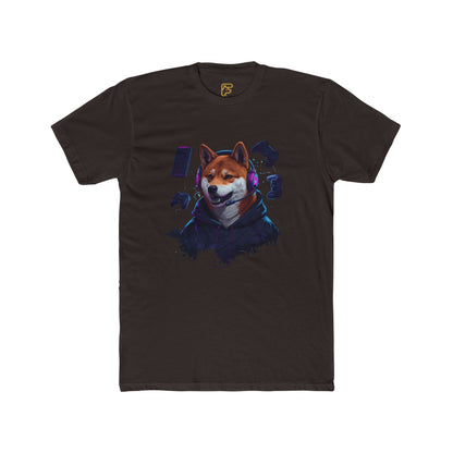 Shiba Inu Cyberpunk Tee — Cool Dog Portrait Graphic T-Shirt