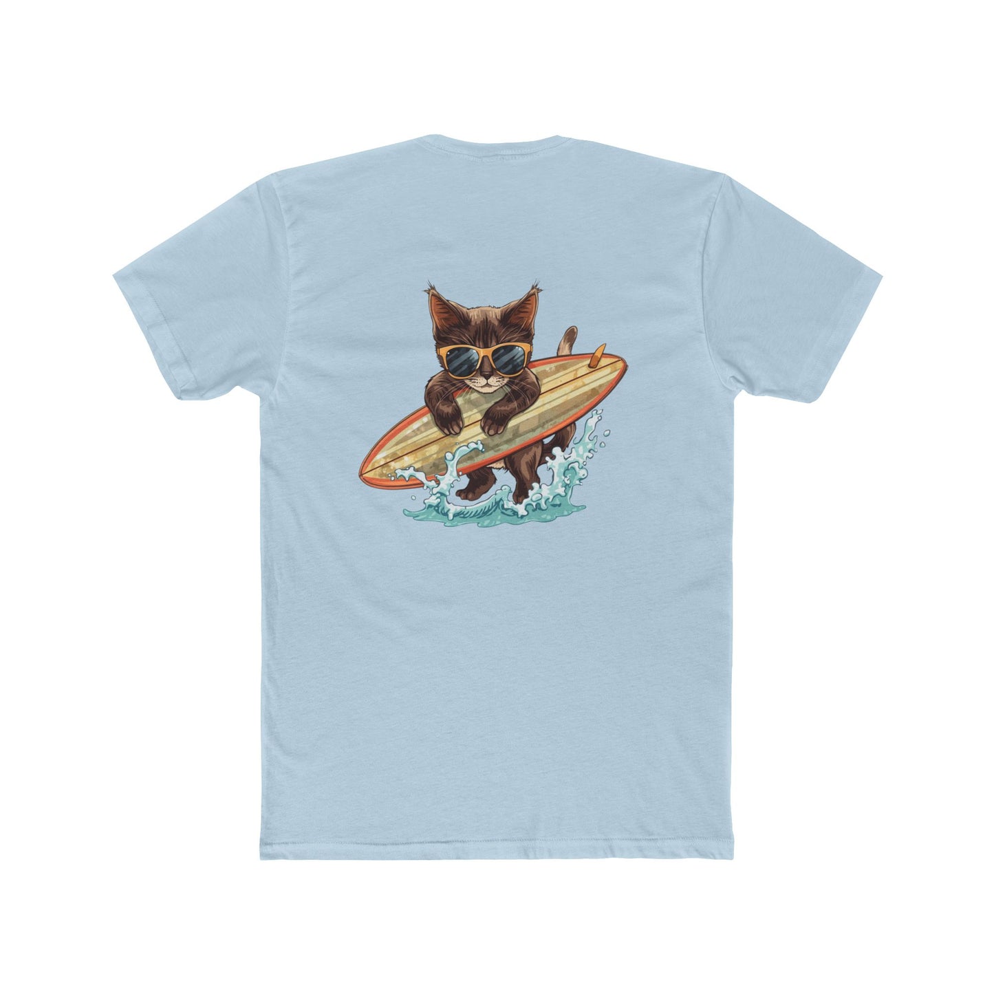 Surfing Cat T-Shirt — Vintage Surfboard Kitty Graphic Tee