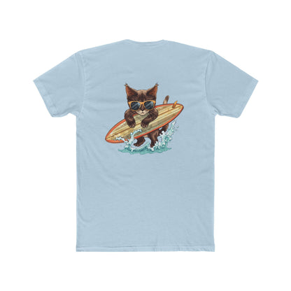Surfing Cat T-Shirt — Vintage Surfboard Kitty Graphic Tee