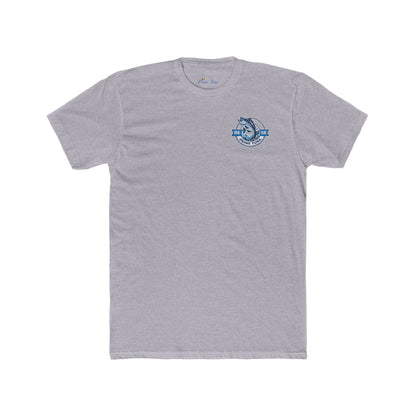 Sailfish Crest Tee — Vintage Blue Fishing Logo T‑Shirt