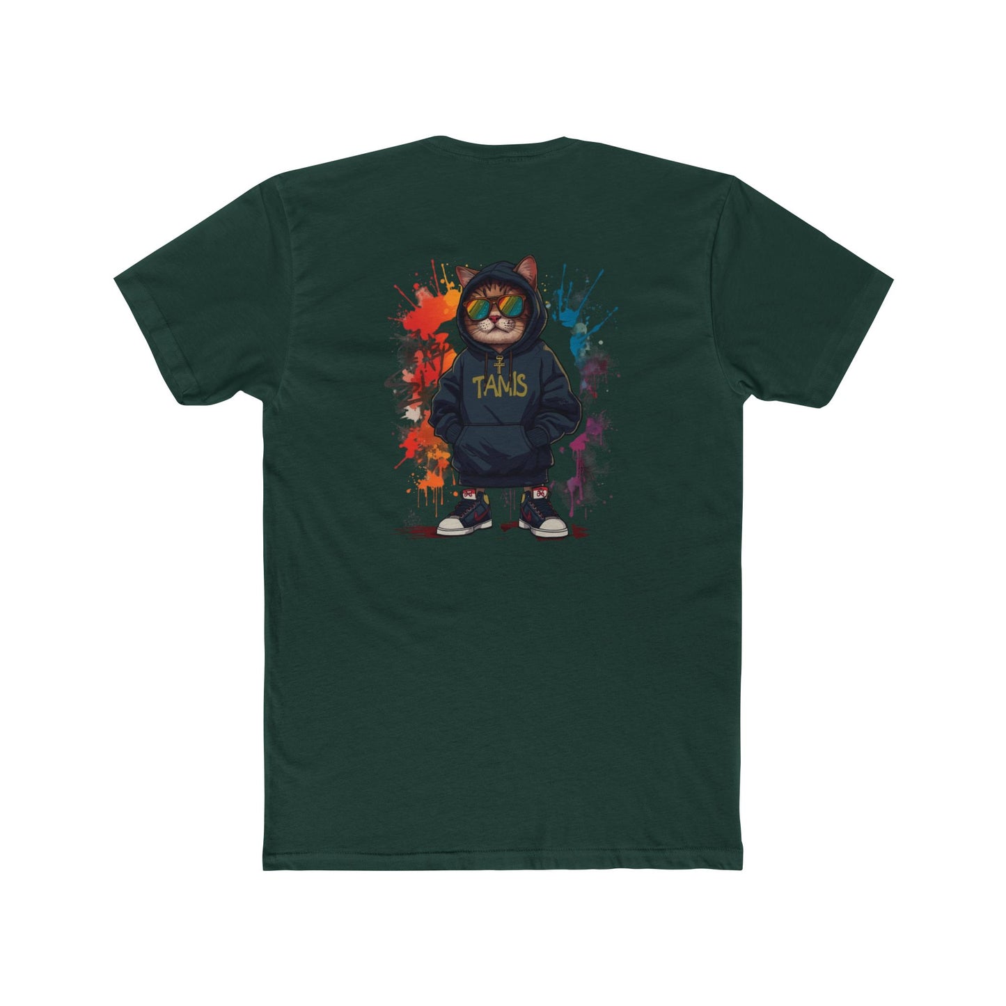Cat Streetwear Tee — Graphic Hoodie Cat Design ("TAMS")
