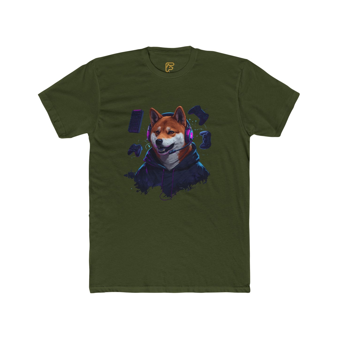 Shiba Inu Cyberpunk Tee — Cool Dog Portrait Graphic T-Shirt