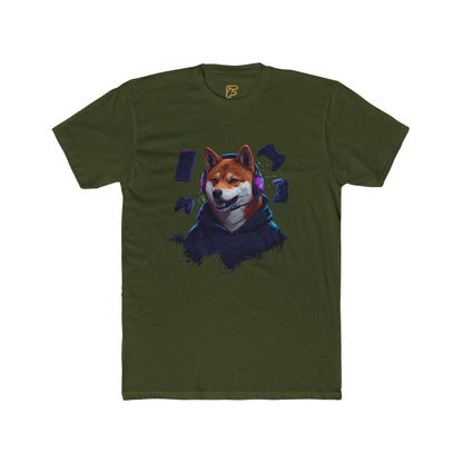 Shiba Inu Cyberpunk Tee — Cool Dog Portrait Graphic T-Shirt
