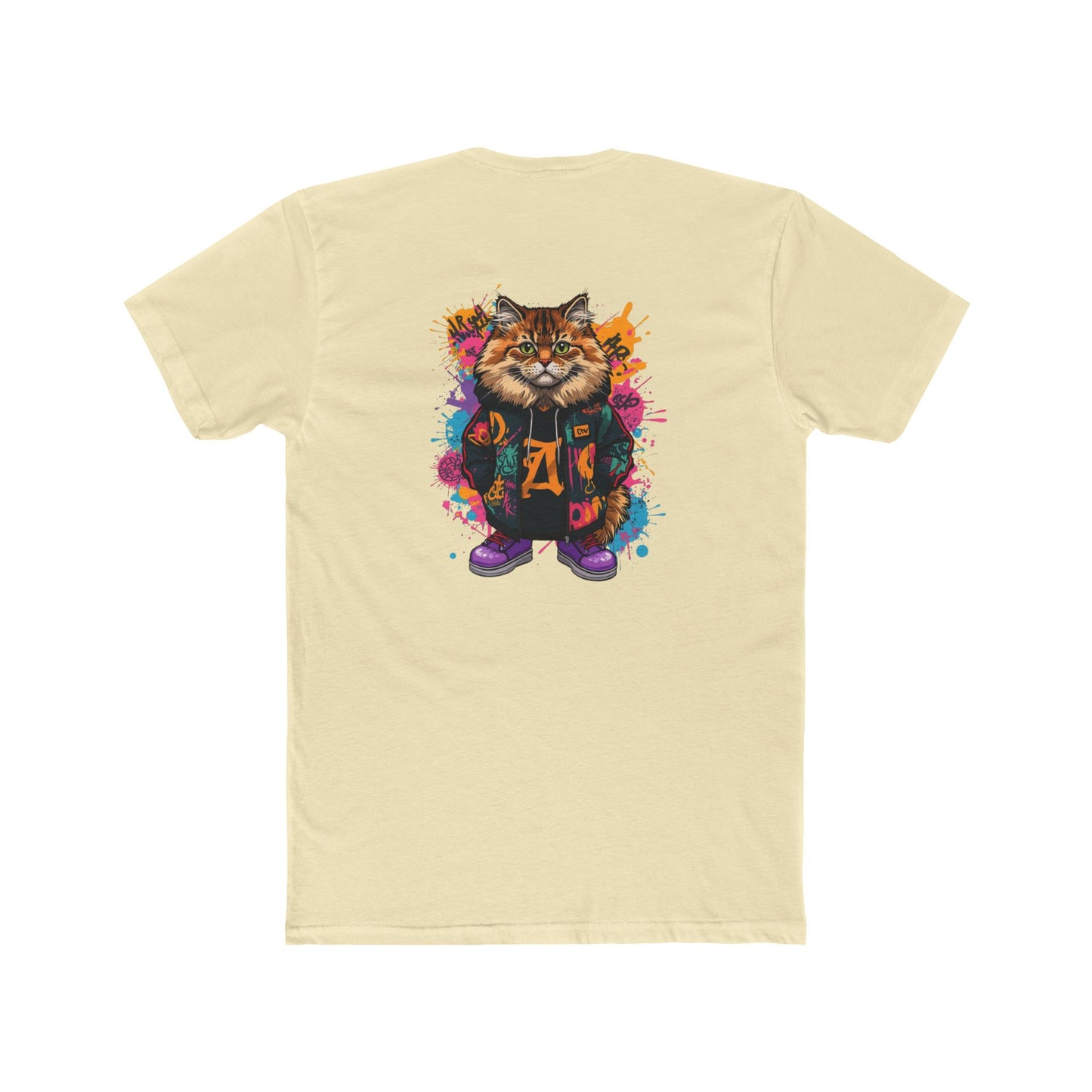 Cat Graphic Tee — Colorful Streetwear Cat Design