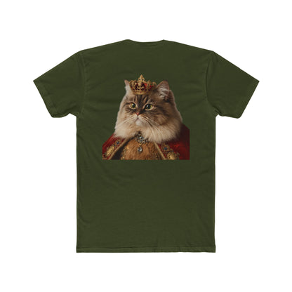 Royal Cat T‑Shirt — Crowned Persian Portrait Tee