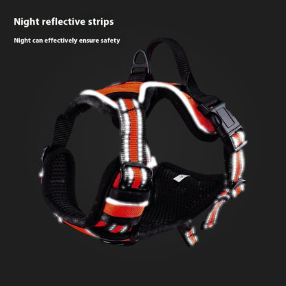 Durable Outdoor Dog Harness – Adjustable Oxford Cloth Chest Strap