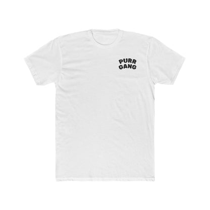 Purr Gang Cat Tee — Graphic Cat Portrait Crewneck Tee