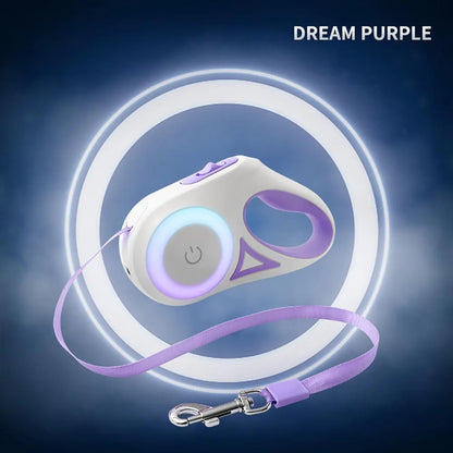 Retractable Dog Leash with LED Light – 3M / 5M Automatic Pet Lead