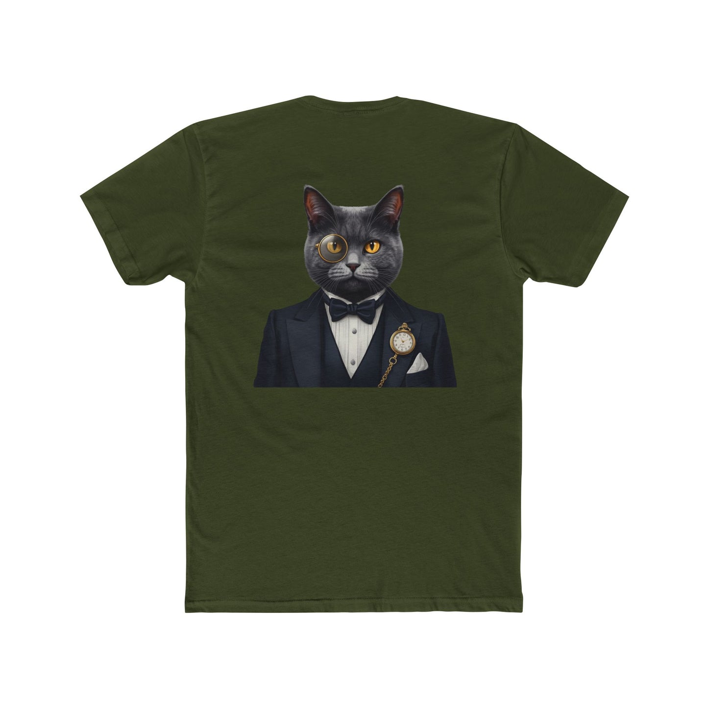 Cat Gentleman T-Shirt — Dapper Black Cat in Tuxedo Graphic Tee