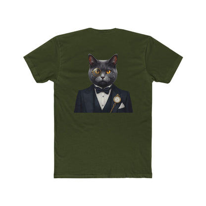 Cat Gentleman T-Shirt — Dapper Black Cat in Tuxedo Graphic Tee