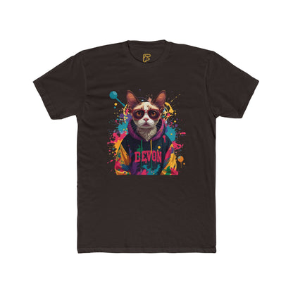 Devon Cool Cat Graphic Tee — Colorful Streetwear Cat T-Shirt