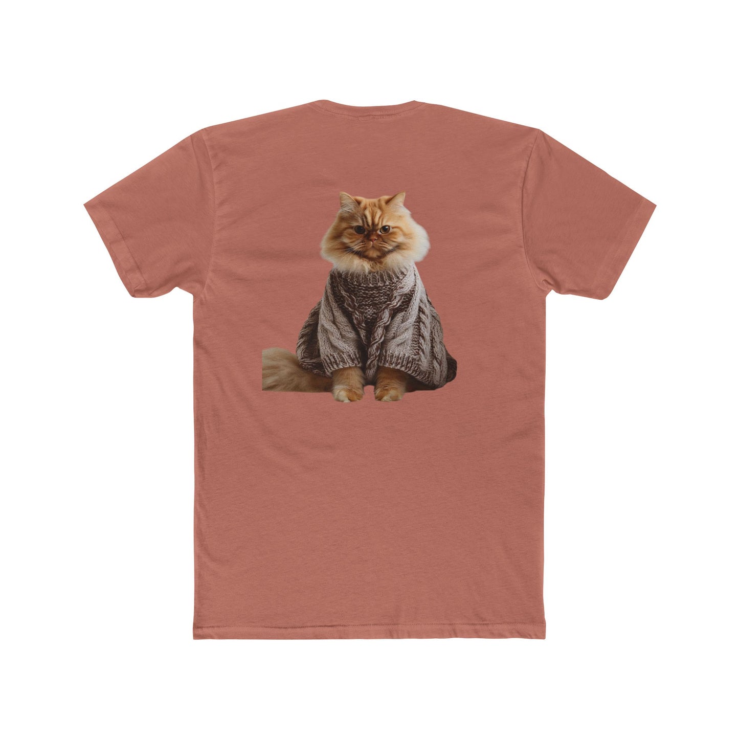 Cat Crew Tee — Cozy Sweater Cat Graphic T-Shirt