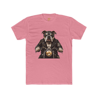 Bulldog Biker Tee — Vintage Motorcycle Dog Graphic T‑Shirt