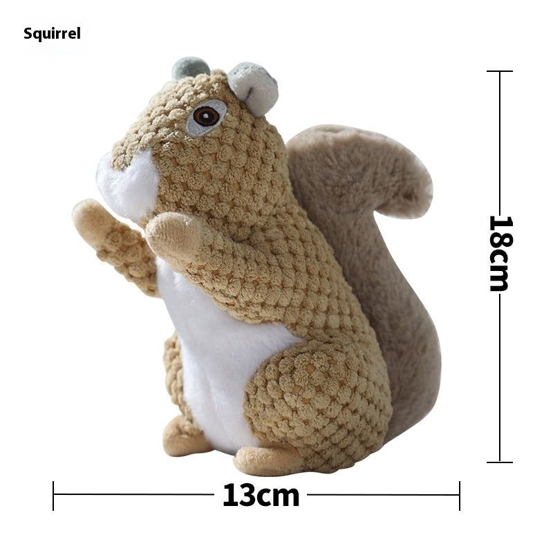 Interactive Plush Dog Toy – Soft Chew & Teeth Cleaning Toy for Dogs