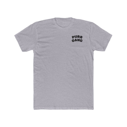 Purr Gang Cat Tee — Graphic Cat Portrait Crewneck Tee