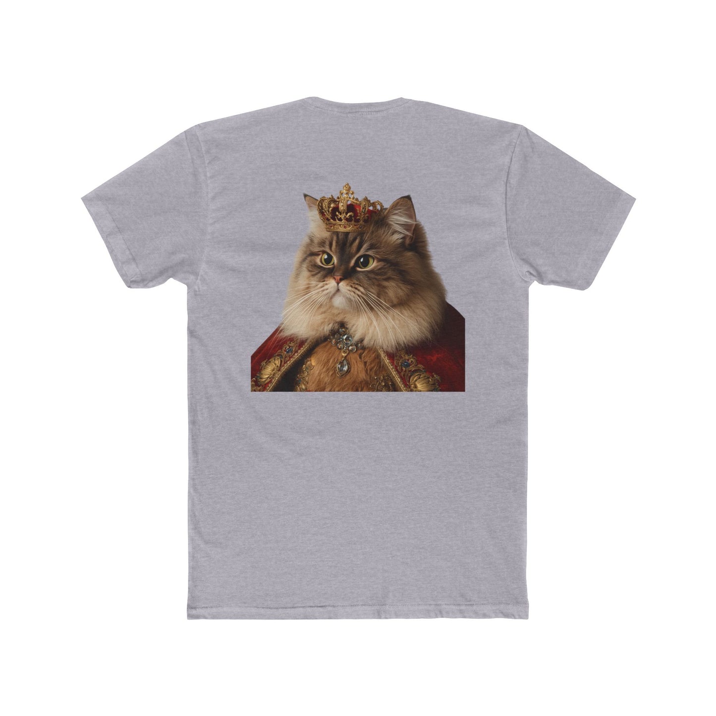 Royal Cat T‑Shirt — Crowned Persian Portrait Tee