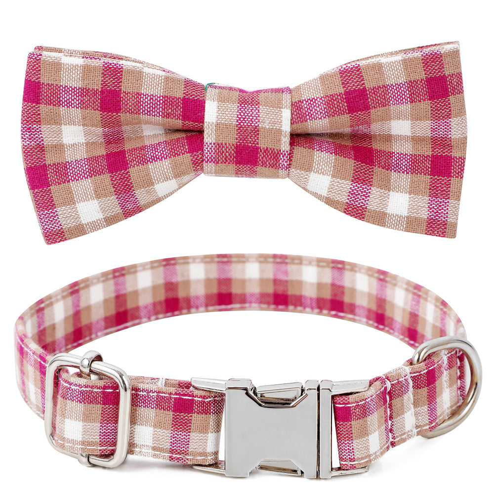 Cotton Dog Collar with Alloy Buckle – Adjustable & Comfortable Pet Collar