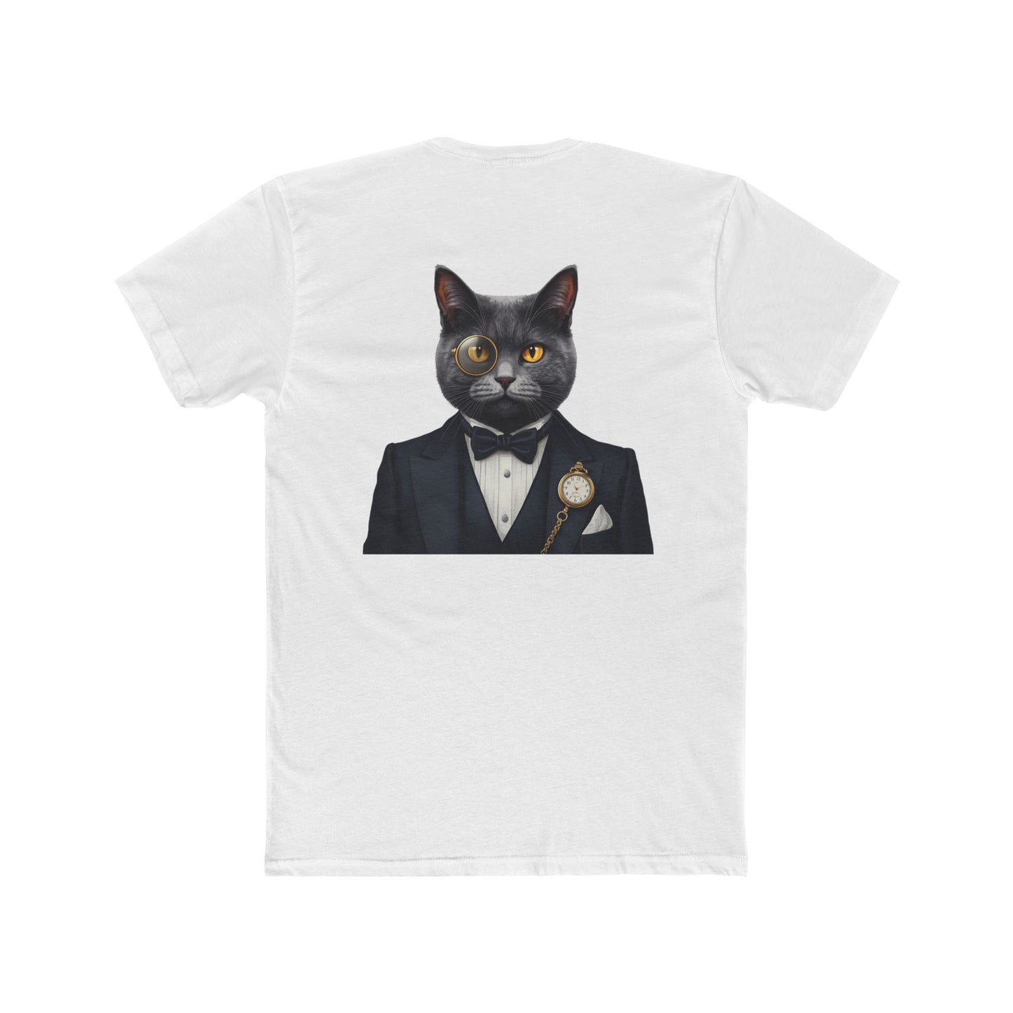 Cat Gentleman T-Shirt — Dapper Black Cat in Tuxedo Graphic Tee