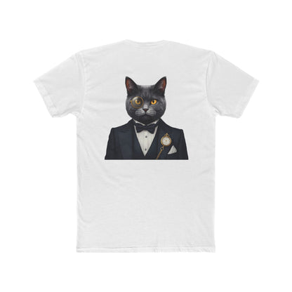 Cat Gentleman T-Shirt — Dapper Black Cat in Tuxedo Graphic Tee