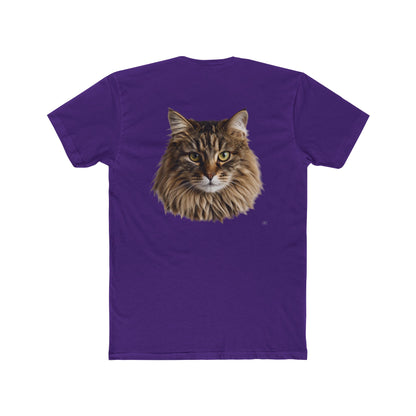 Cat Portrait Tee — Realistic Maine Coon Cat Graphic T-Shirt