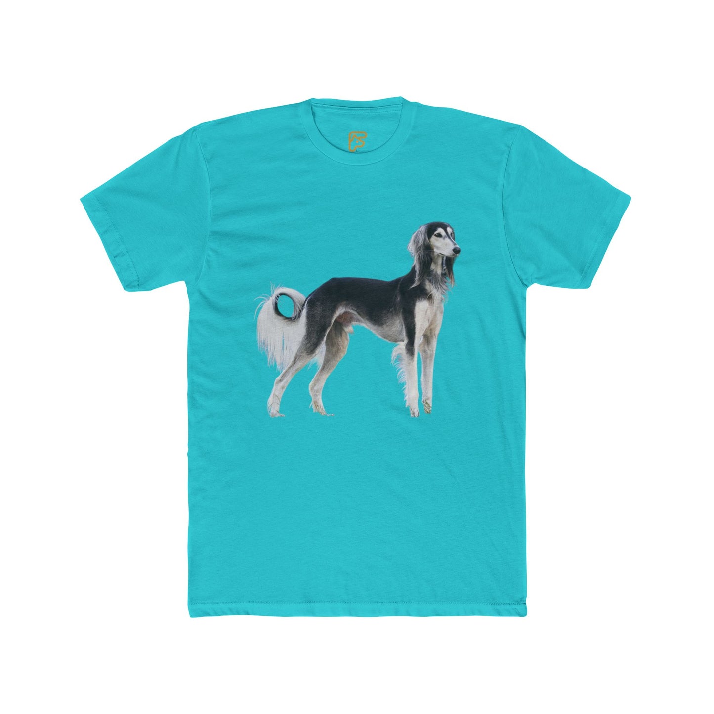 Saluki Dog Illustration T‑Shirt — Elegant Sighthound Artwork Tee