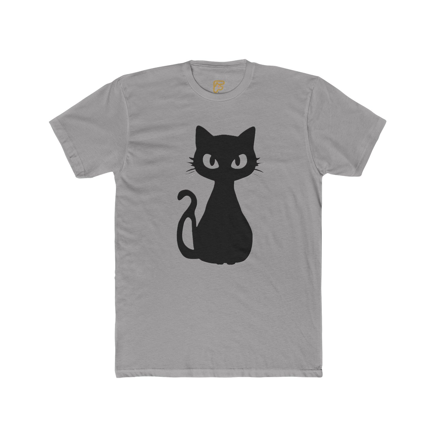 Black Cat Graphic Tee — Cute Minimal Cat Silhouette T-Shirt