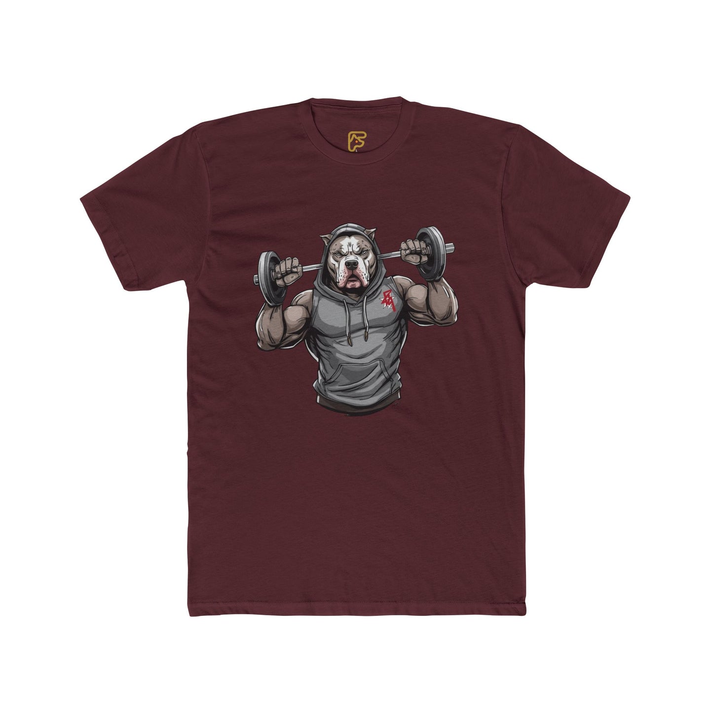 Gym Bear Strength T‑Shirt — Muscular Bear Lifting Dumbbells Workout Tee