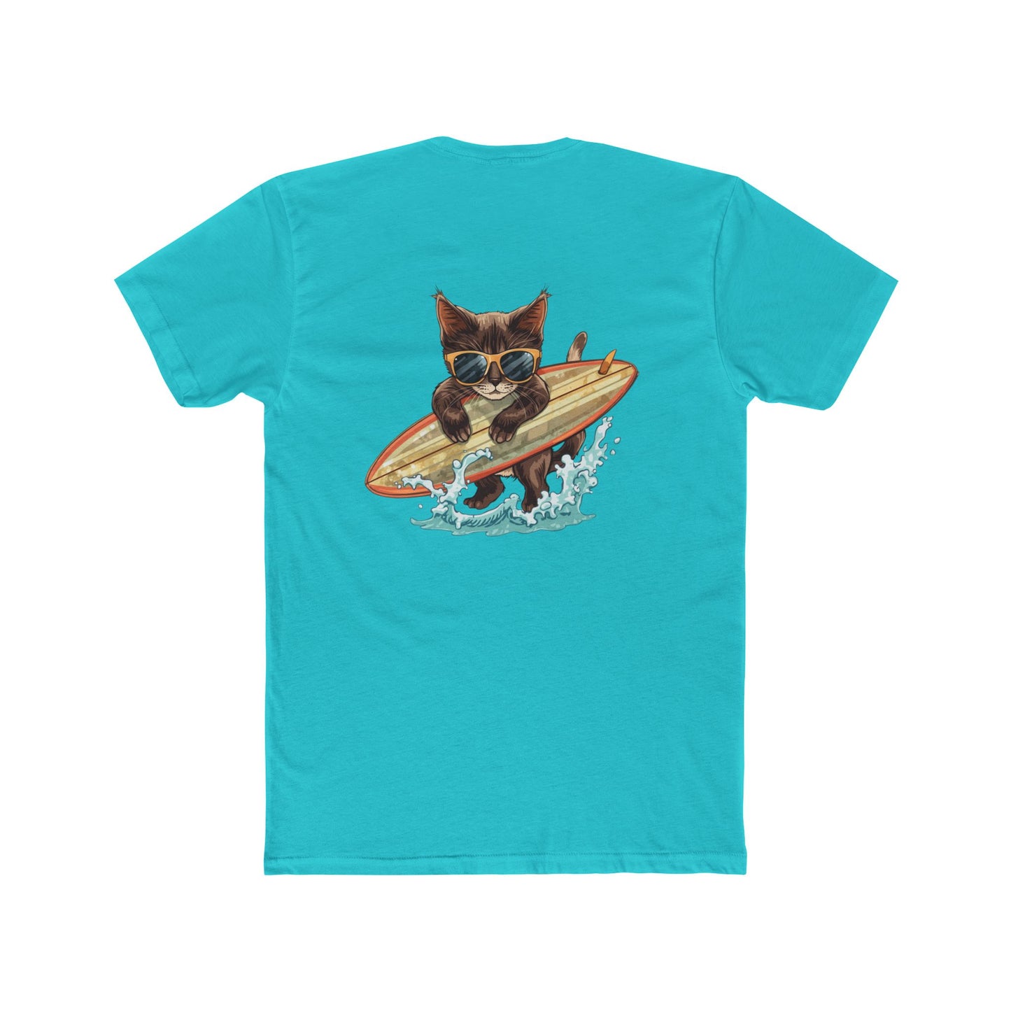 Surfing Cat T-Shirt — Vintage Surfboard Kitty Graphic Tee