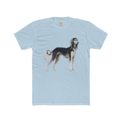 Saluki Dog Illustration T‑Shirt — Elegant Sighthound Artwork Tee