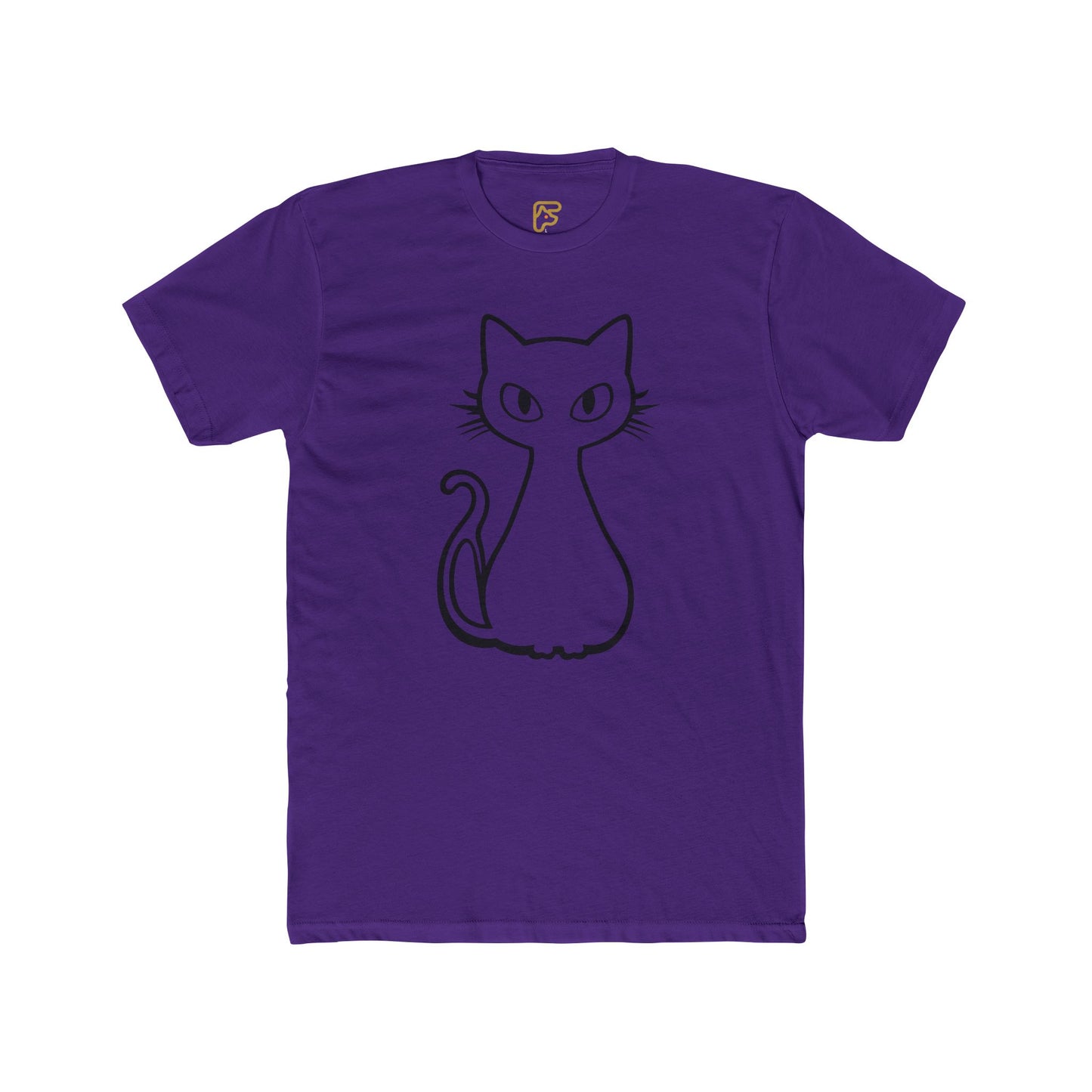 Minimal Line Art Cat T-Shirt