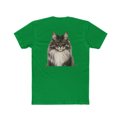 Cat Portrait T‑Shirt — Realistic Maine Coon Graphic Tee