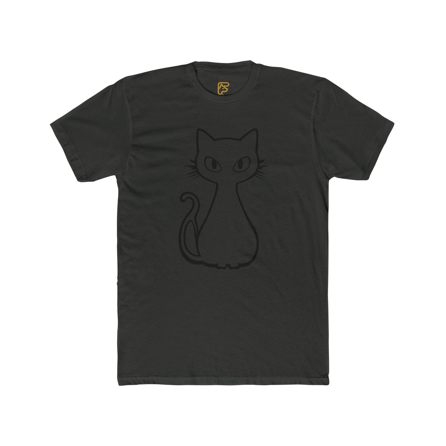 Minimal Line Art Cat T-Shirt