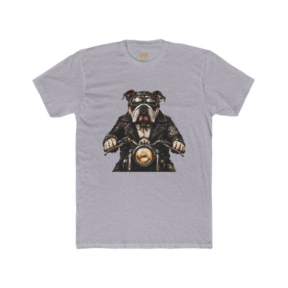 Bulldog Biker Tee — Vintage Motorcycle Dog Graphic T‑Shirt