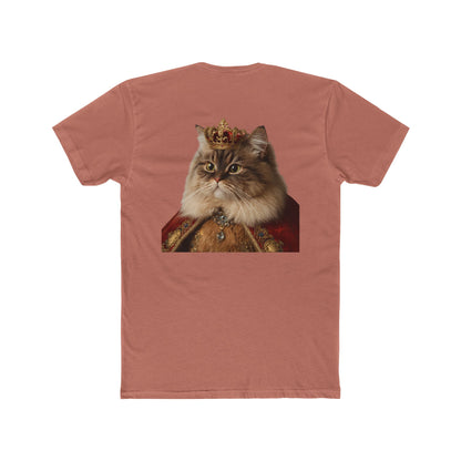 Royal Cat T‑Shirt — Crowned Persian Portrait Tee