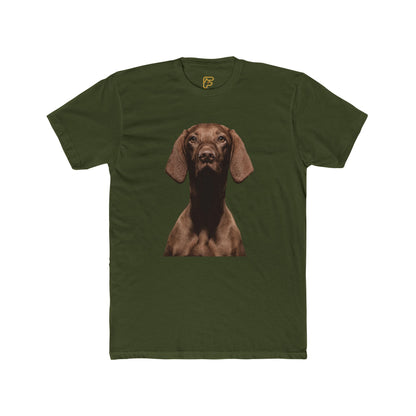 Chocolate Dachshund T‑Shirt — Realistic Dog Portrait Tee for Dog Lovers
