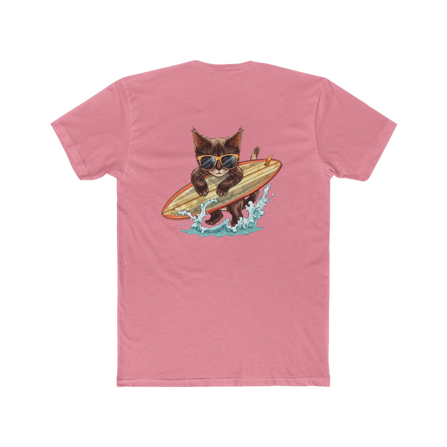Surfing Cat T-Shirt — Vintage Surfboard Kitty Graphic Tee