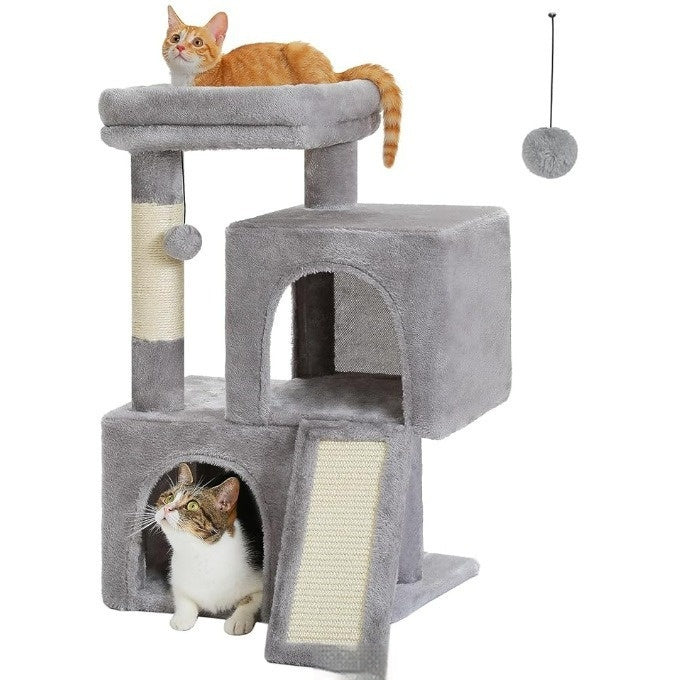 Creative Sisal Cat Climbing Frame – Cat Tree with Nest & Scratching Post
