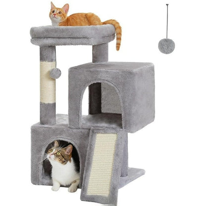 Creative Sisal Cat Climbing Frame – Cat Tree with Nest & Scratching Post
