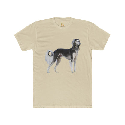 Saluki Dog Illustration T‑Shirt — Elegant Sighthound Artwork Tee