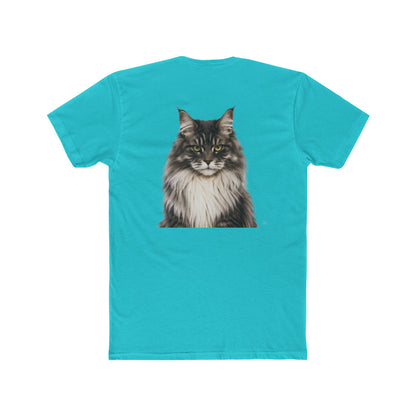 Cat Portrait T‑Shirt — Realistic Maine Coon Graphic Tee