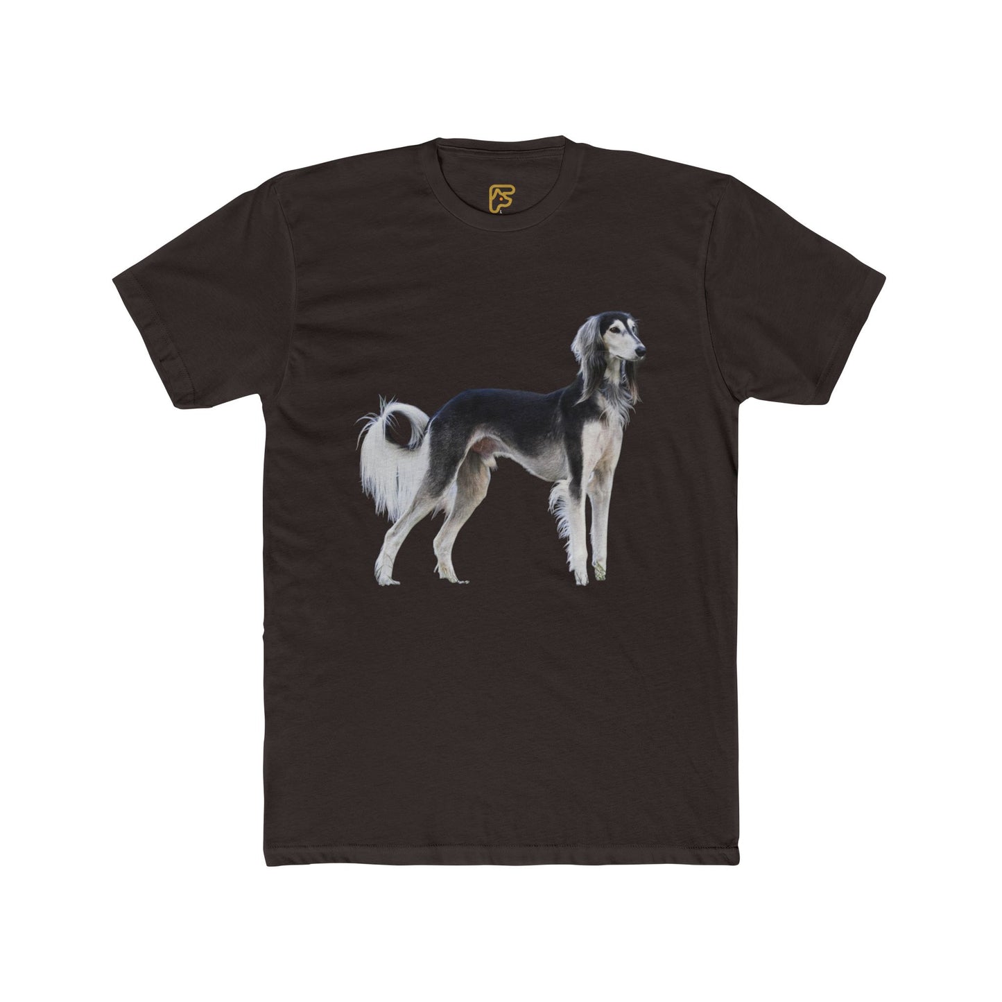 Saluki Dog Illustration T‑Shirt — Elegant Sighthound Artwork Tee