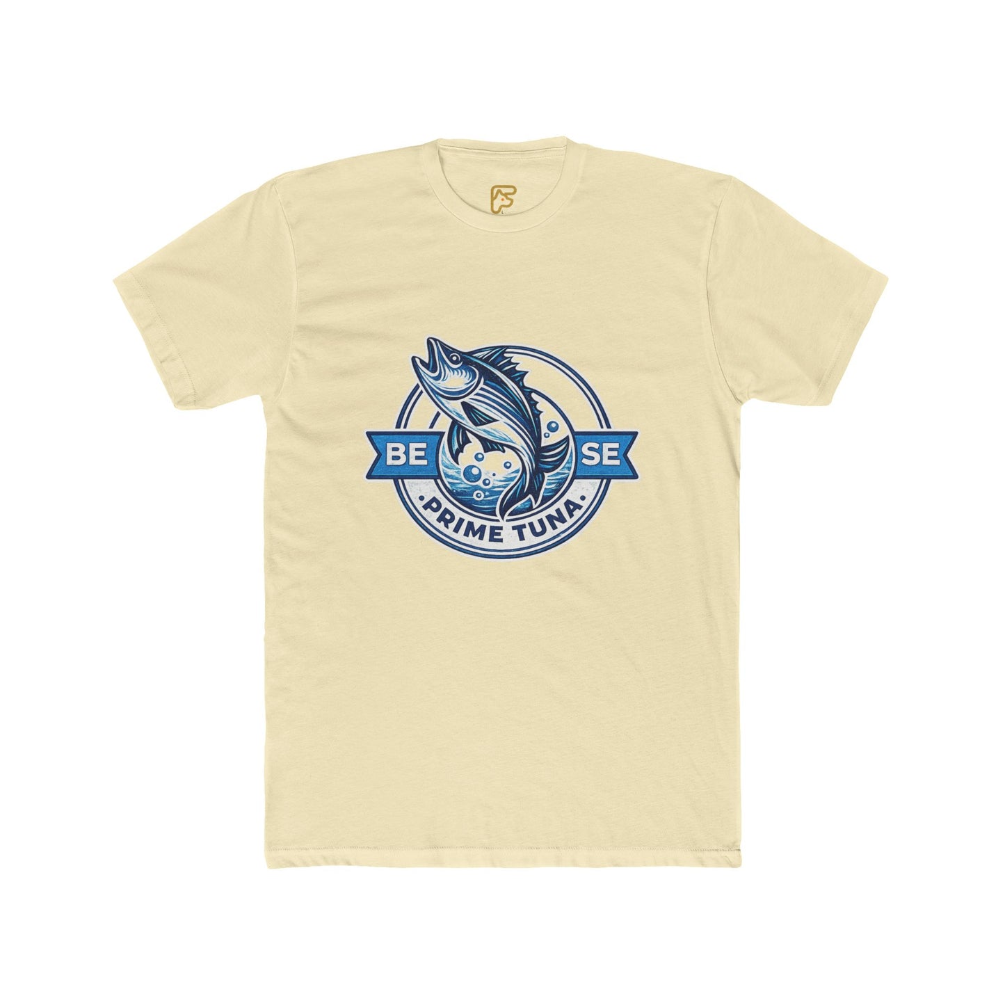 Prime Tuna Crest T-Shirt — 'Be Wise' Vintage Fishing Tee