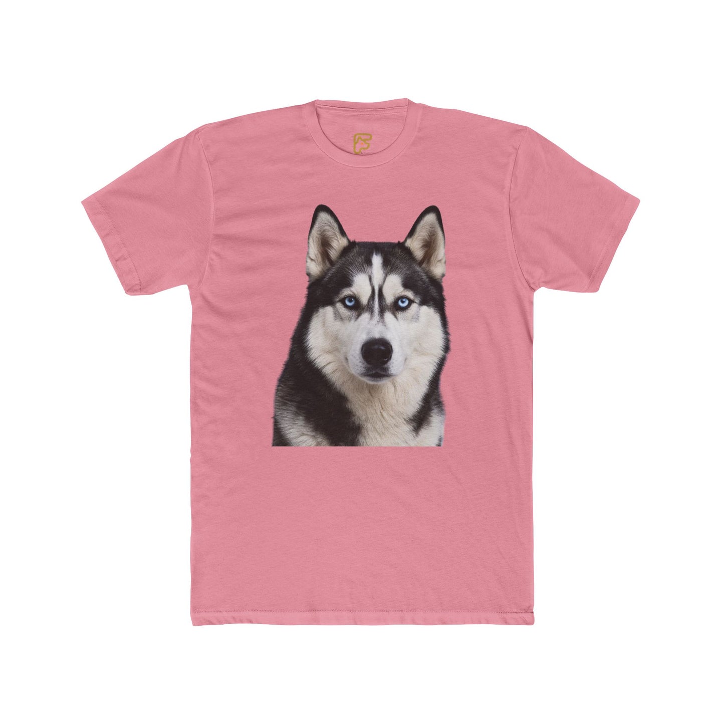 Siberian Husky Face T‑Shirt — Realistic Dog Portrait Tee