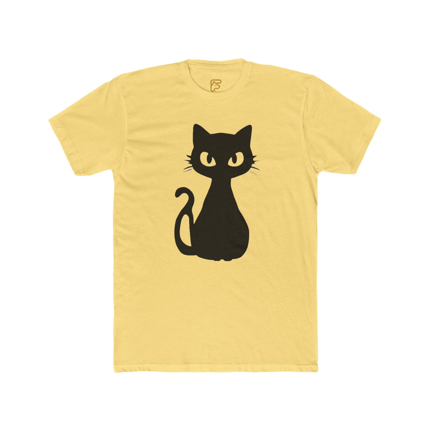 Black Cat Graphic Tee — Cute Minimal Cat Silhouette T-Shirt