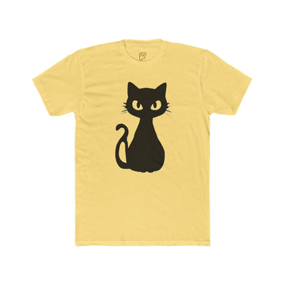 Black Cat Graphic Tee — Cute Minimal Cat Silhouette T-Shirt