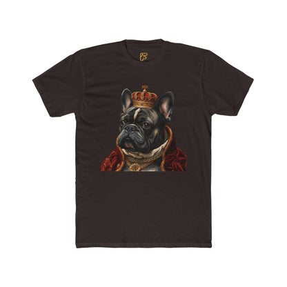 Royal French Bulldog T‑Shirt — Crowned Dog Portrait Tee