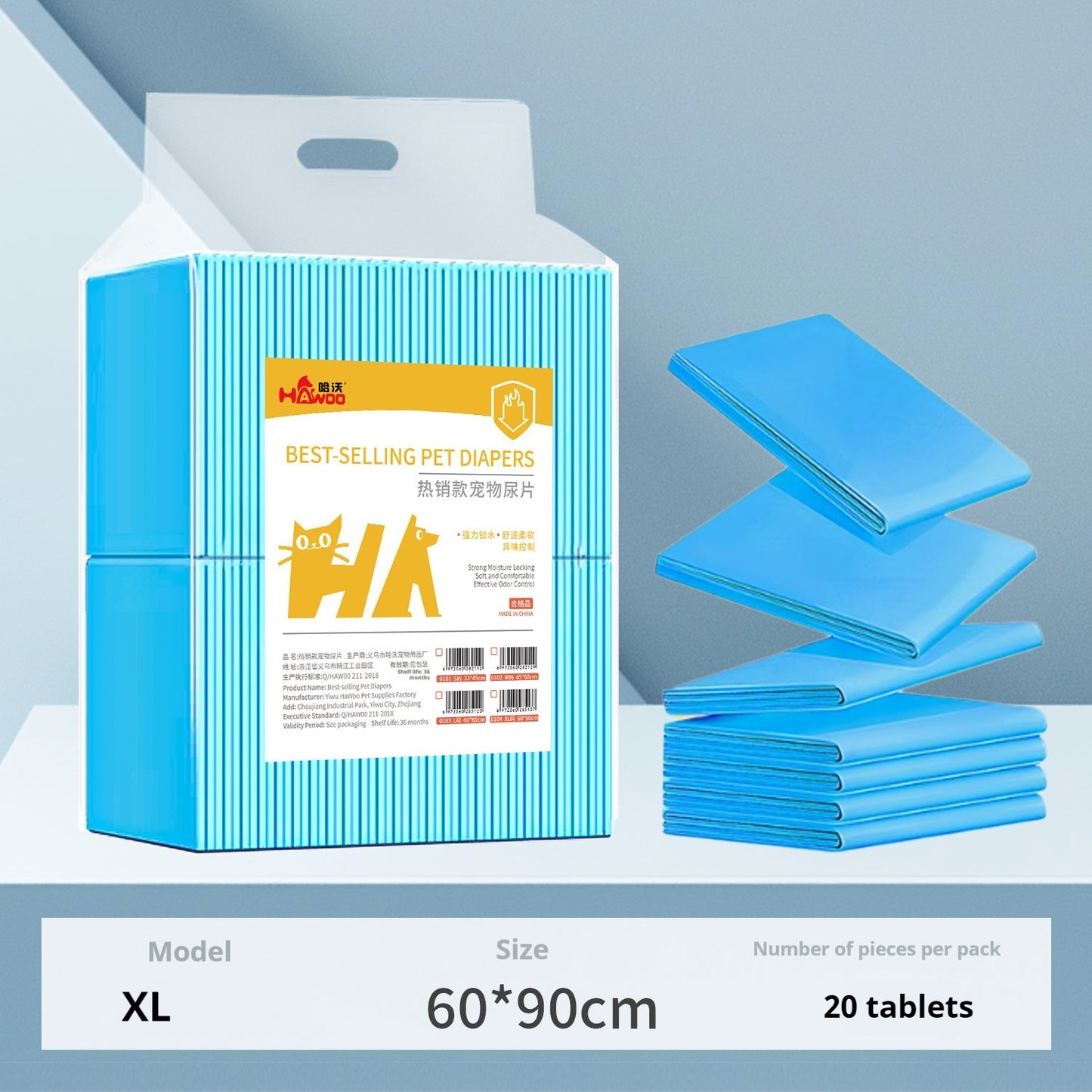 Disposable Pet Urine Pads – Super Absorbent Puppy & Senior Pet Training Pads, 33x45cm, 100 Pieces