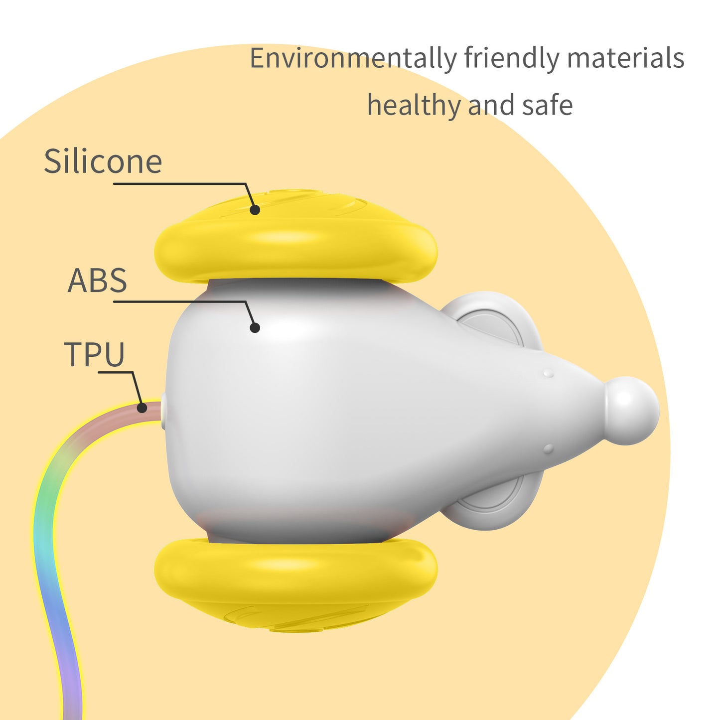 Automatic Luminous Mad Mouse Toy – LED Interactive Cat Toy