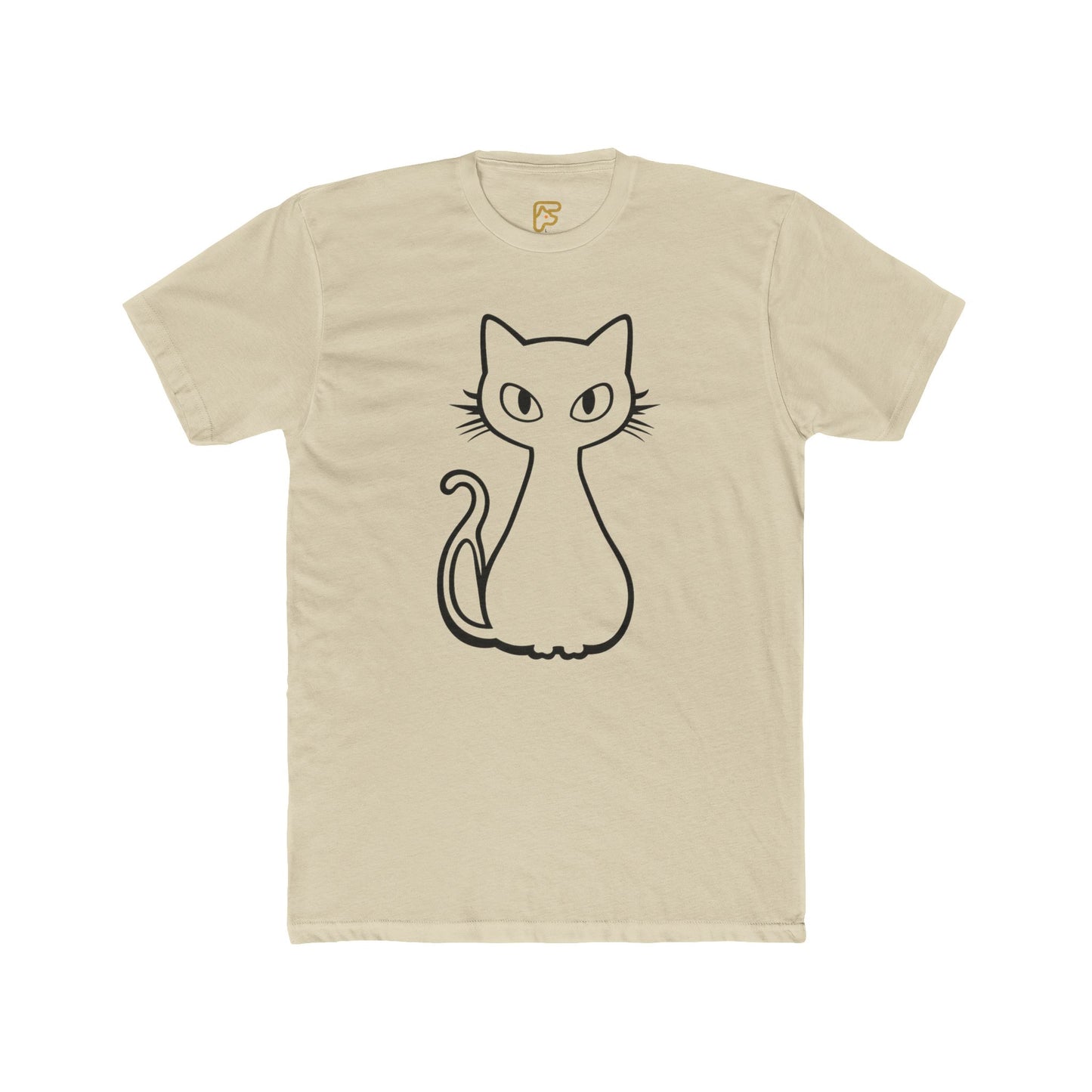 Minimal Line Art Cat T-Shirt